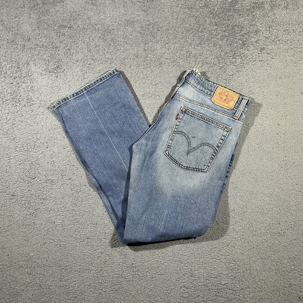 Levis 518 Superlow Bootcut Jeans Women's Size 11M Blue Denim #2849
